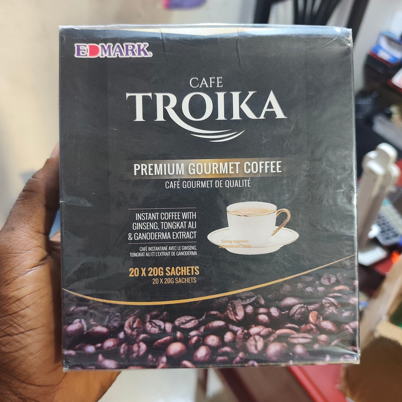 TROIKA Premium Gourmet Coffee with Ginseng, Tongkat Ali, and Ganoderma (20 sachets)