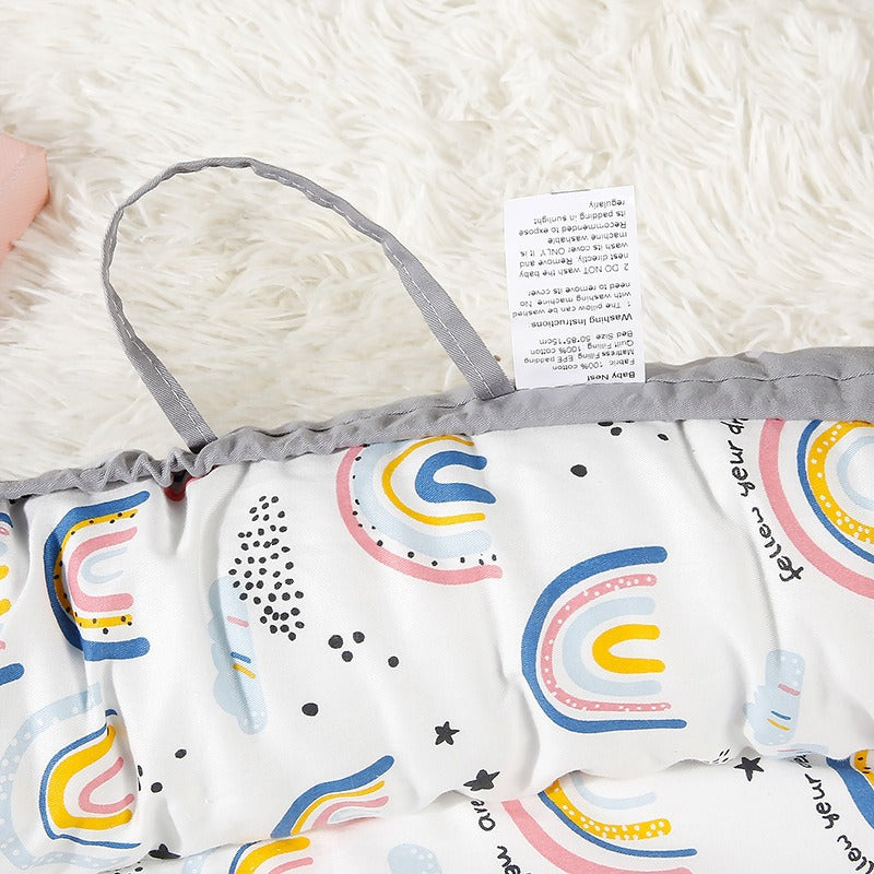 Portable and Ultra-Soft Baby Lounger (0-18 months old, 90*50cm size) | Anti-Pressure Bionic Baby Bed