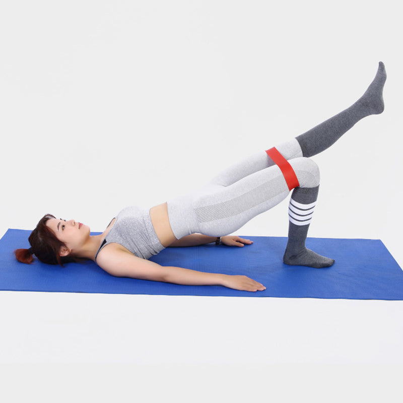 5-in-1 Resistance Loop Band with Free Pouch (X-Light, Light, Medium, Heavy, and X-Heavy)