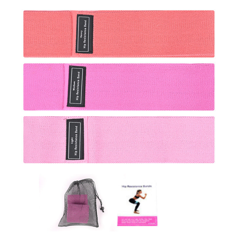 3-in-1 Hip Resistance Band for Squat, Yoga, and Strength Training (S, M, and L)