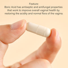 Boric Acid Vaginal Suppositories (30 suppositories, 600mg)