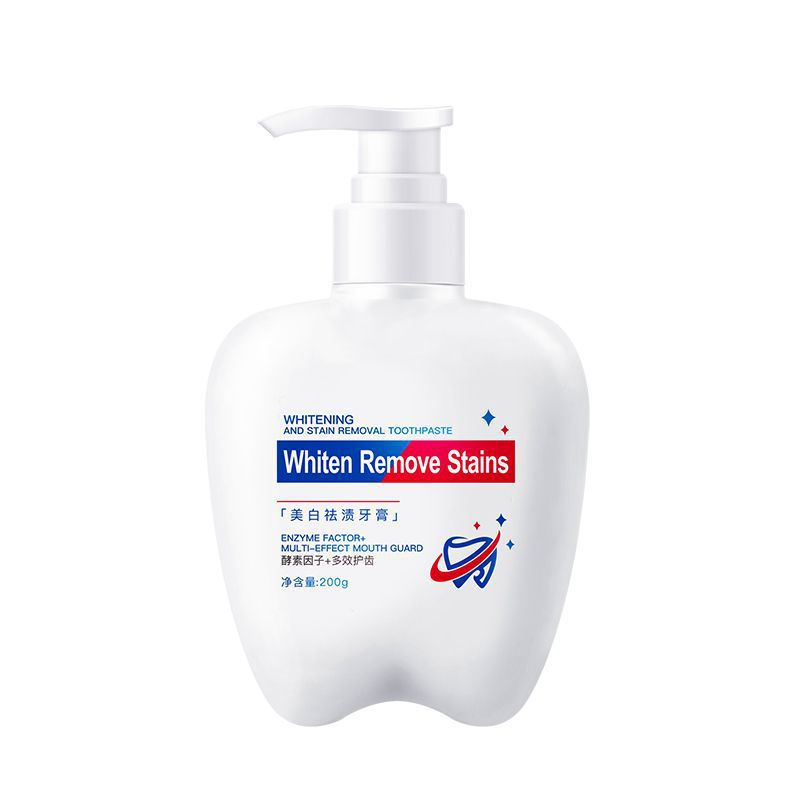 Whitening and Stain Removal Toothpaste with Enzyme Factor+ and Multi-Effect Mouth Guard (200g)