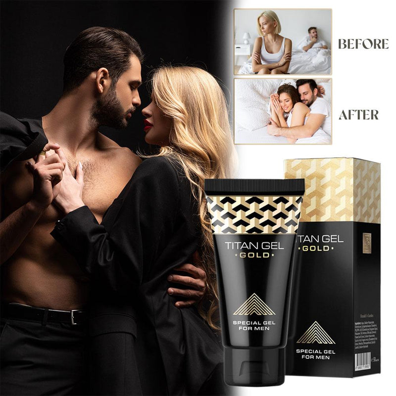 TITAN GEL GOLD - Special Gel for Men (50ml) | Intimate Gel Lubricant for Penis Enlargement, Longer Sex, and Sexual Enhancement