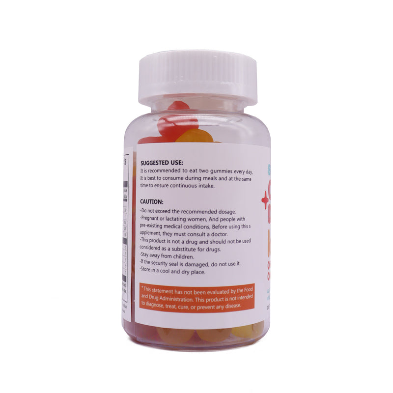 Brain Support Omega-3 + DHA Gummies for Kids with Omega-6, Omega-9, and Vitamin C (2+ years) | Dietary Supplement for Brain Development and Heart Health