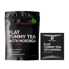 Flat Tummy Tea with Moringa (Night Boost) | Herbal Tea for Bloating, Healthy Digestion, Appetite Control, and Detox