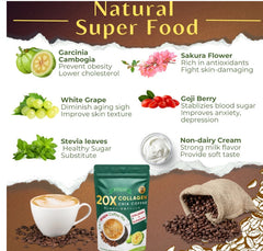 FITGUM 20X Collagen Chia Coffee with Collagen and Glutathione