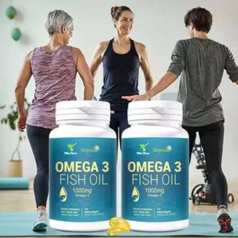 Omega-3 Fish Oil Capsules with EPA and DHA (100 softgels, 1000mg) | Dietary Supplement for Cardiovascular, Brain, Eye, Skin, Mood, and Inflammation