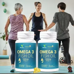 Omega-3 Fish Oil Capsules with EPA and DHA (100 softgels, 1000mg) | Dietary Supplement for Cardiovascular, Brain, Eye, Skin, Mood, and Inflammation