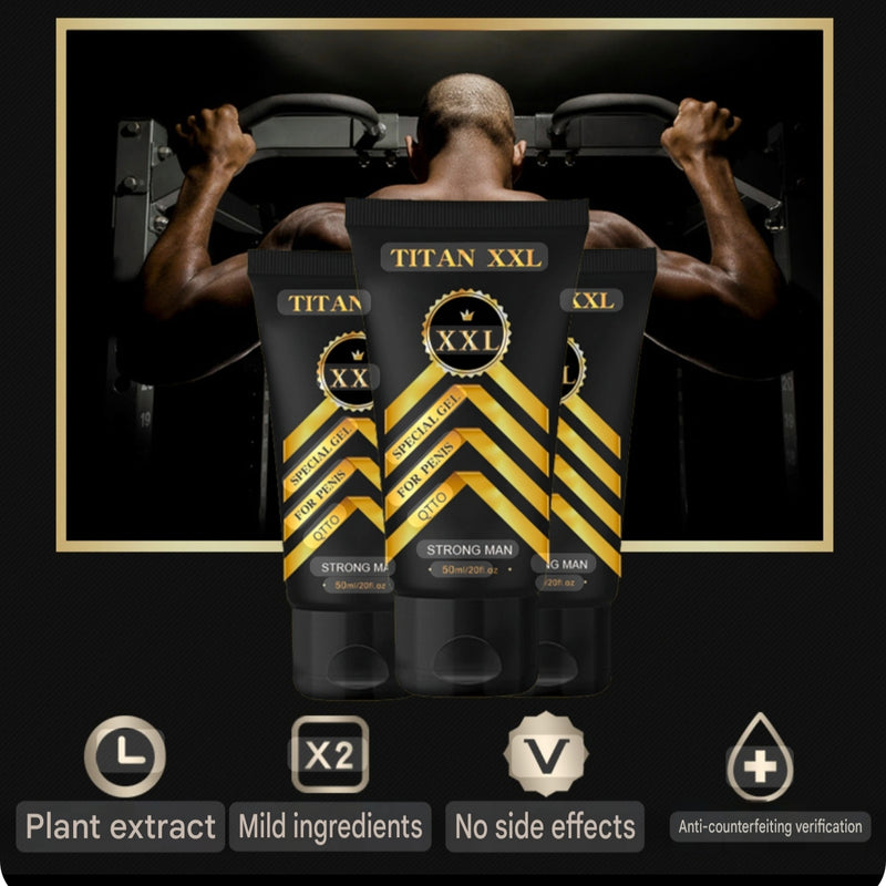 TITAN XXL Special Gel for Penis Enlargement (50ml) | Topical Gel for Bigger, Thicker and Stronger Penis