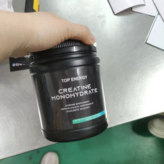 TOP ENERGY Creatine Monohydrate Powder (500g size, 5000mg creatine, Unflavored) | Dietary Supplement for Strength, Performance, Growth, Cognition, and Energy