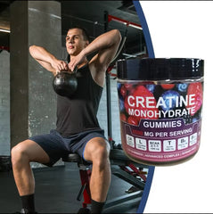 Creatine Monohydrate Gummies with L-Carnitine, BCAA, and Taurine (120 gummies, 8000mg)