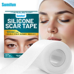 Silicone Scar Tape (2×100cm, White color) | Scar Repair Sheet for New & Old Scars and Stretch Marks