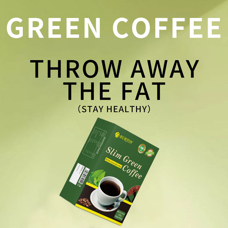 Slim Green Coffee with Ganoderma (10 sachets) | Instant Coffee for Weight Loss, Appetite Control, Bloating, and Metabolism