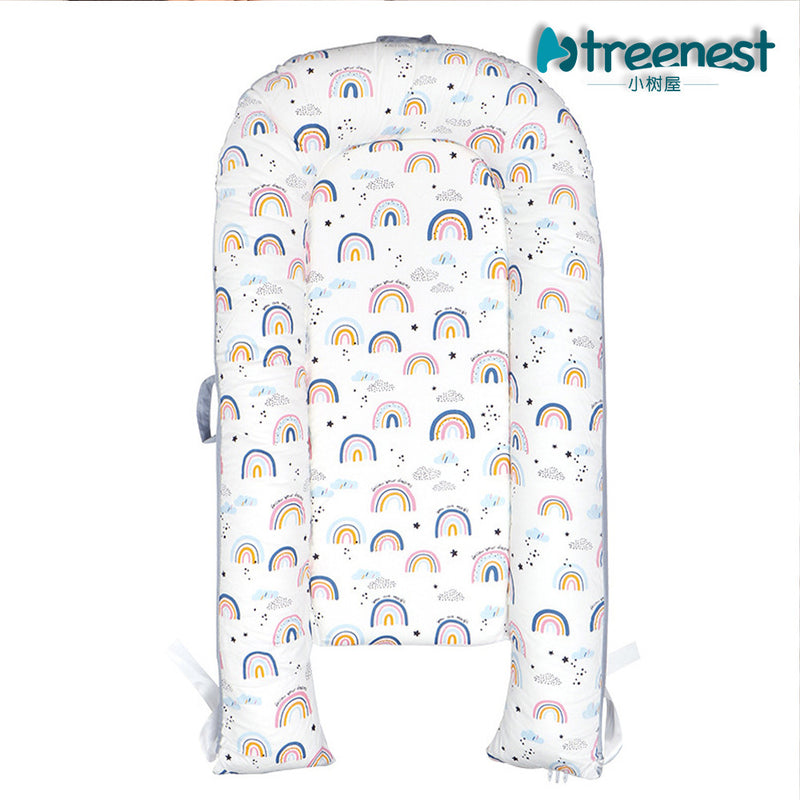 Portable and Ultra-Soft Baby Lounger (0-18 months old, 90*50cm size) | Anti-Pressure Bionic Baby Bed