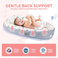 Portable and Ultra-Soft Baby Lounger (0-18 months old, 90*50cm size) | Anti-Pressure Bionic Baby Bed