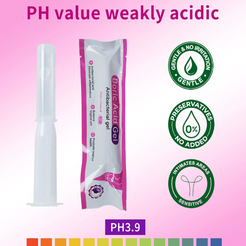 Boric Acid Gel | Antibacterial Gel for Odor, Discharge, Itching, pH Balance, Elasticity, and Vaginal Infections