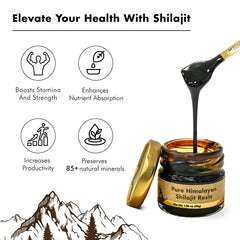 Pure Himalayan Shilajit Resin with Ashwagandha, Turmeric, and Tribulus Terrestris (30 grams, 500mg shilajit, 100mg ayurvedic herb blend)