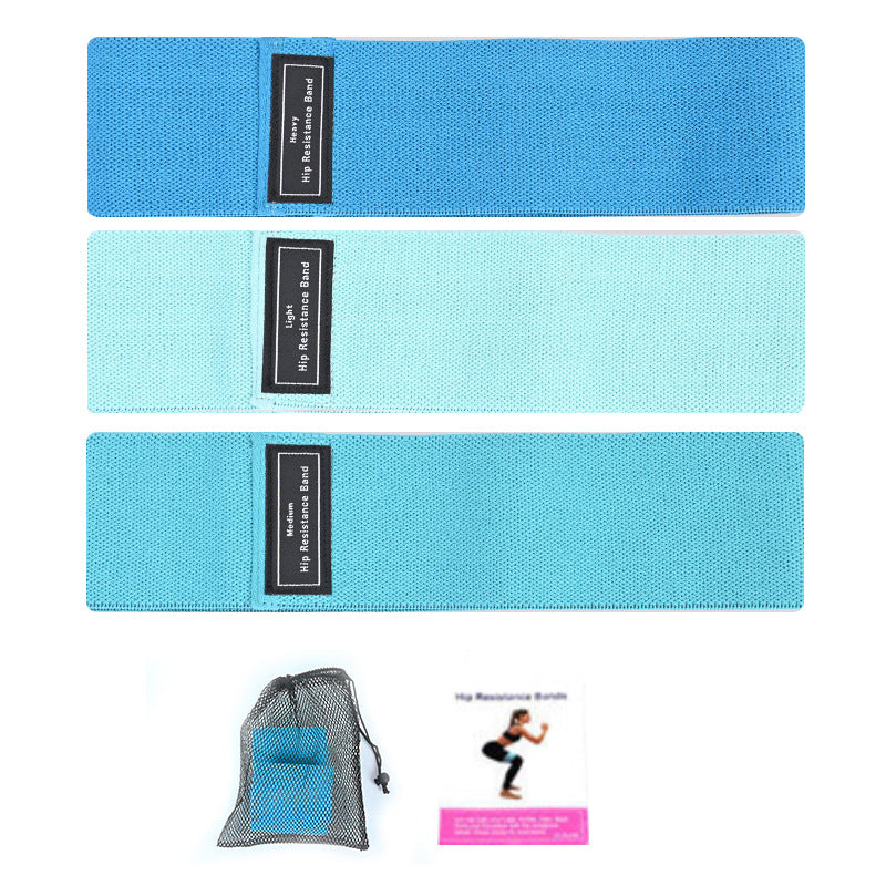 3-in-1 Hip Resistance Band for Squat, Yoga, and Strength Training (S, M, and L)