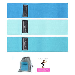 3-in-1 Hip Resistance Band for Squat, Yoga, and Strength Training (S, M, and L)