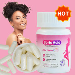 Boric Acid Vaginal Suppositories (30 suppositories, 600mg)