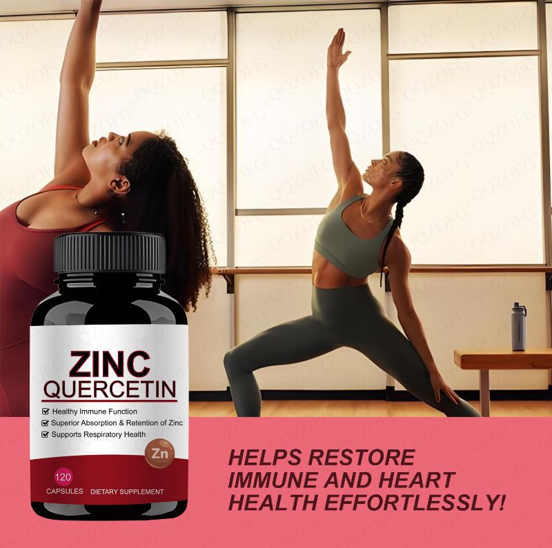 Zinc and Quercetin Capsule (120 capsules, 800mg quercetin, 22mg zinc)