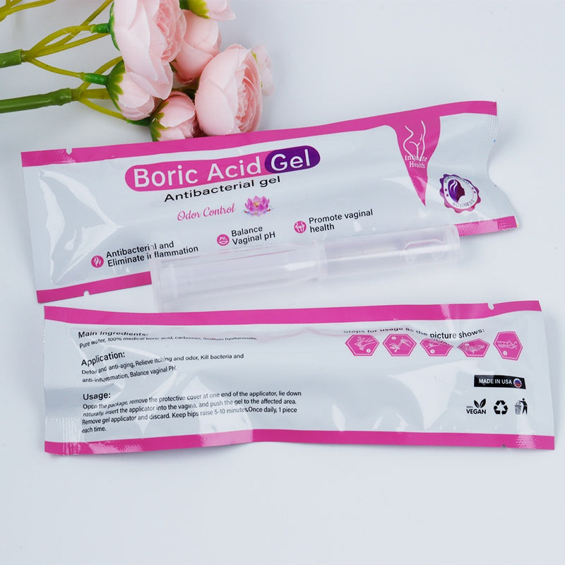 Boric Acid Gel | Antibacterial Gel for Odor, Discharge, Itching, pH Balance, Elasticity, and Vaginal Infections