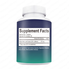 Yerma Magic Capsules with Yerba Mate (375mg) and Caffeine (75mg) | Dietary Supplement for Mental Focus, Fatigue, Digestion, and Mood