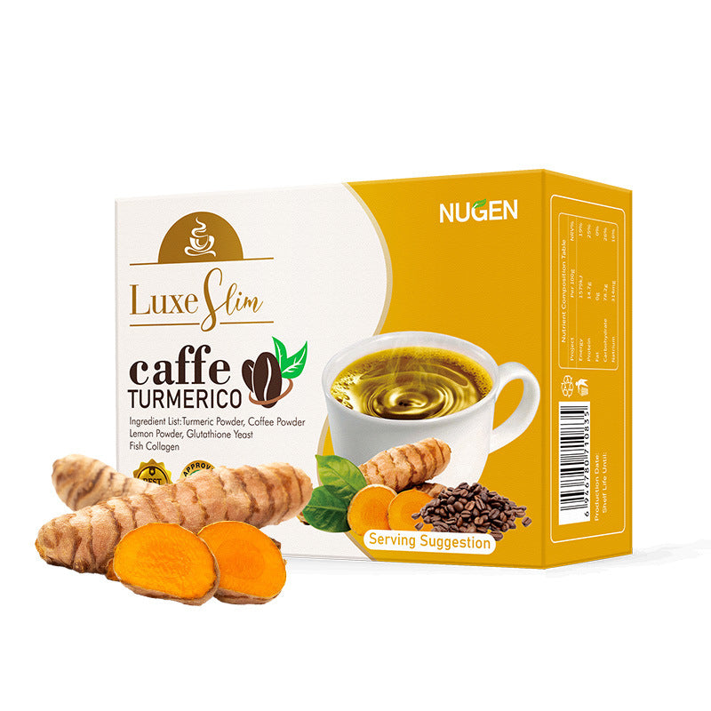 NUGEN Caffe Turmerico Drink with Lemon and Collagen | Turmeric Coffee Drink