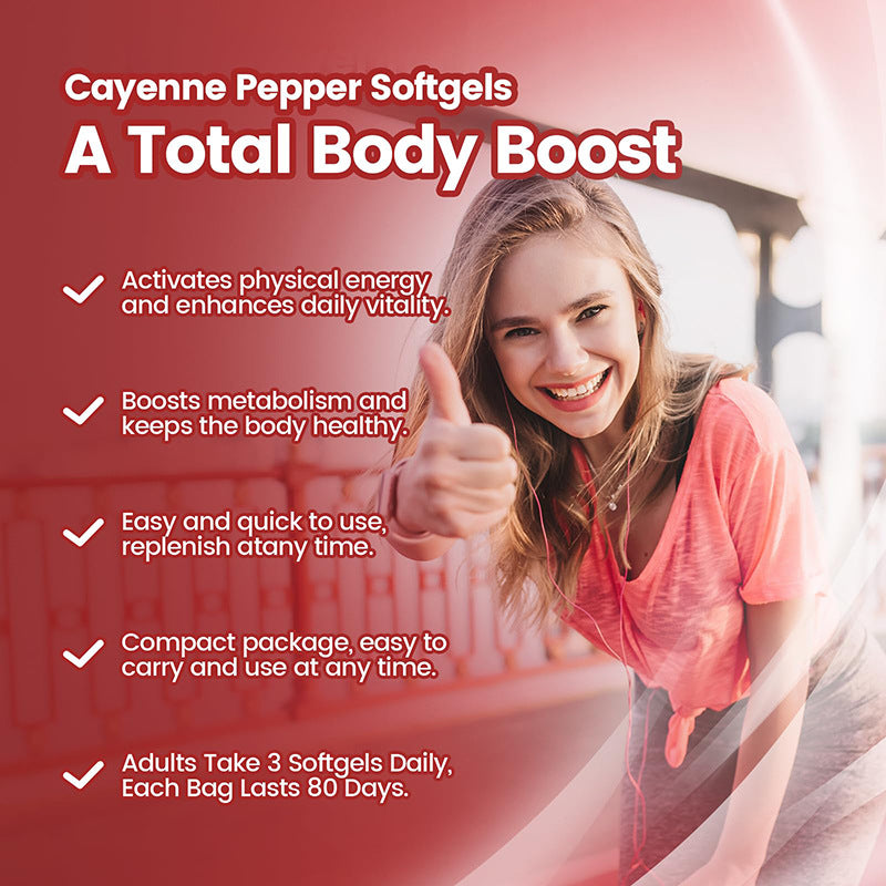 Cayenne Pepper Softgels (240 softgels, 3000mg cayenne pepper)