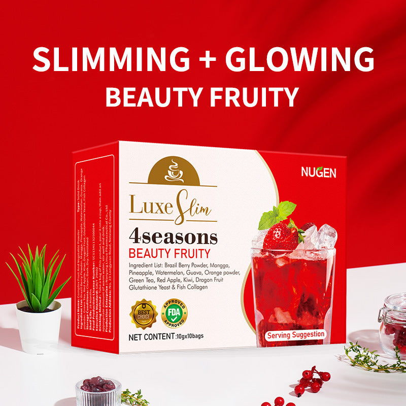 NUGEN 4 Seasons Beauty Juice with Acai Berry, Watermelon, Kiwi and Orange