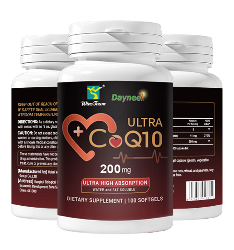 Ultra CoQ10 Softgels with Vitamin E (100 softgels, 200mg CoQ10)