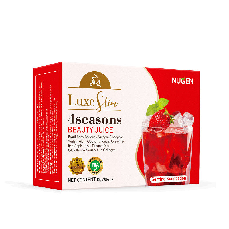 NUGEN 4 Seasons Beauty Juice with Acai Berry, Watermelon, Kiwi and Orange