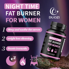 Night Time Fat Burner Capsule for Women | Dietary Supplement for Weight Loss, Metabolism, Sleep, Energy, and Performance