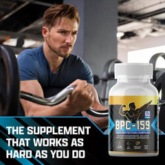 BPC-159 Capsules with Creatine Monohydrate, Collagen and Magnesium Glycinate (1500mcg BPC-159 blend, 400mg creatine monohydrate, 400mg collagen peptides)
