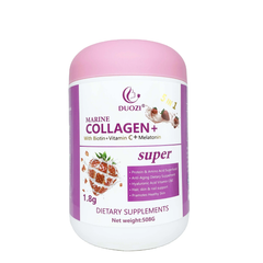 DUOZI Marine Collagen Powder with Biotin, Vitamin C, and Melatonin (508g size)