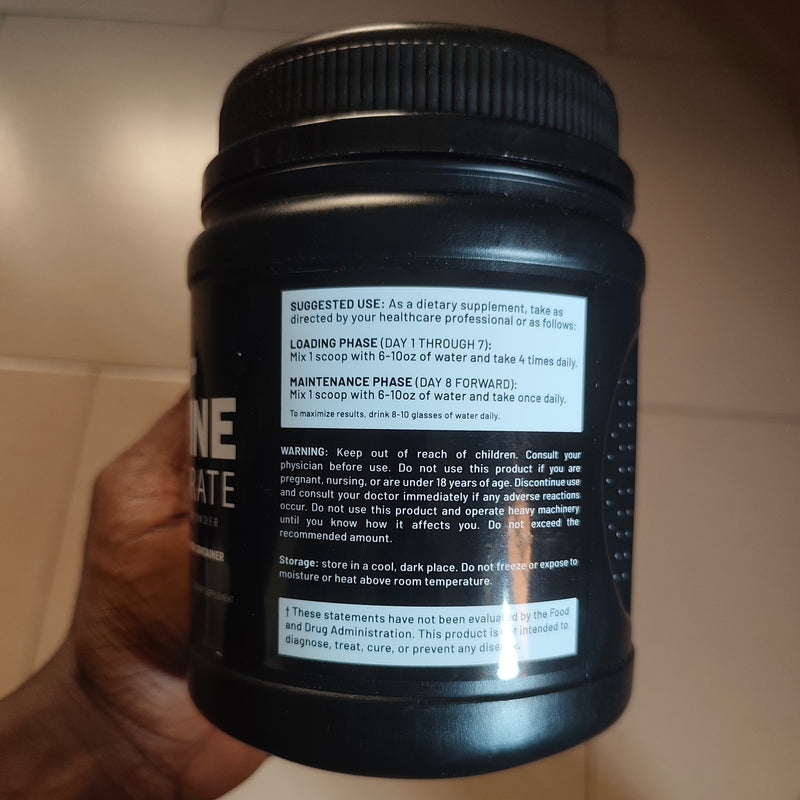 NORWEGIAN NUTRITION Creatine Monohydrate Powder (500g size, 5g Creatine, 100 servings, Unflavored) | Dietary Supplement for Strength, Performance, Muscle Recovery, and Cognitive Function