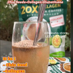 FITGUM 20X Collagen Chia Coffee with Collagen and Glutathione
