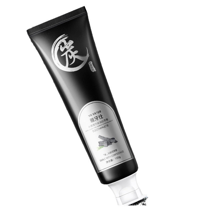 Bamboo Charcoal Whitening Toothpaste (100grams) | Herbal Toothpaste for Stubborn Stains, Fresh Breath, Plaque, Healthy Gums, and Teeth Whitening