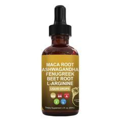 ADAPTODRIVE Maca Root Liquid Drops with Ashwagandha, Fenugreek, Beet Root, and L-Arginine (60ml)