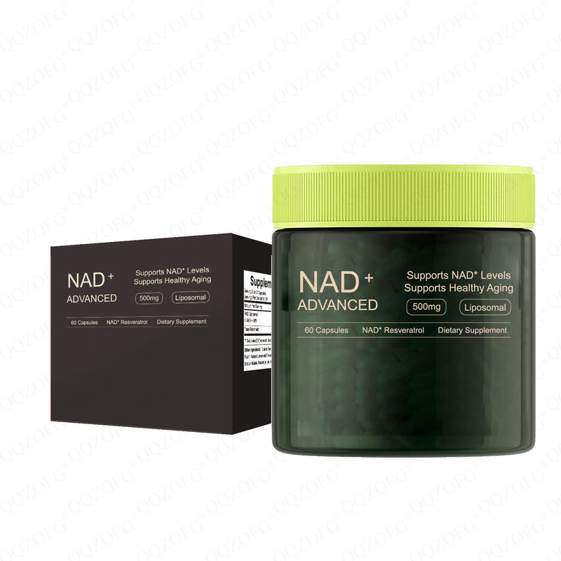 Liposomal NAD+ Advanced Capsule with Trans-Resveratrol (500mg NAD) | Dietary Supplement for Healthy Aging, Skin Health, and Cellular Repair