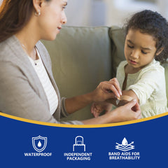 Wounds Bandage (50 strips) | Flexible, Breathable and Durable Antiseptic Plastic Strips