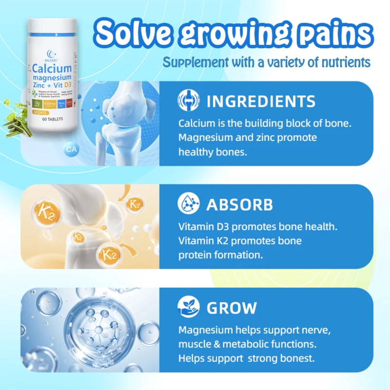 Calcium + Magnesium + Zinc + Vitamin D3 Tablet