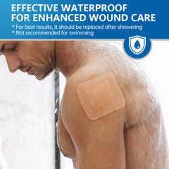 Silicone Gel Dressing (2 pieces/pack) | Waterproof and Breathable Band Aid for Wound Dressing
