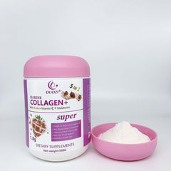DUOZI Marine Collagen Powder with Biotin, Vitamin C, and Melatonin (508g size)