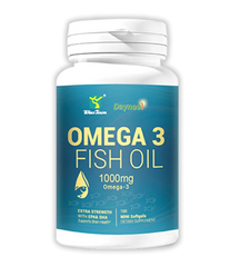 Omega-3 Fish Oil Capsules with EPA and DHA (100 softgels, 1000mg) | Dietary Supplement for Cardiovascular, Brain, Eye, Skin, Mood, and Inflammation