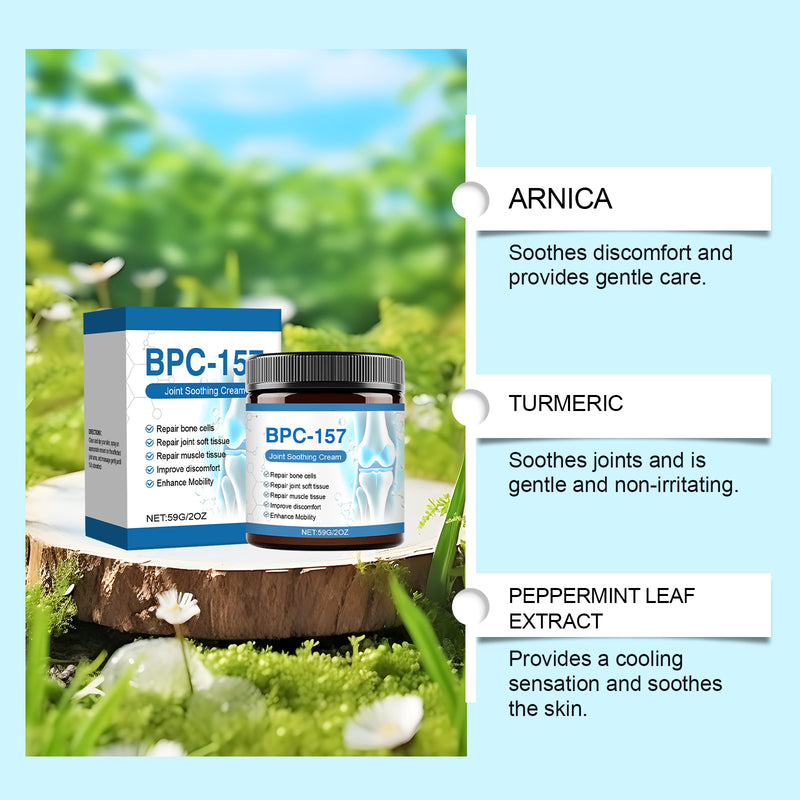 BPC-157 Joint Healing Cream (59 grams) | Topical Ointment for Joint Care, Osteoarthritis, Swollen Muscles, Joint Inflammation, and Joint Pain Relief