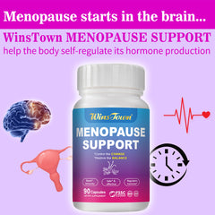 Menopause Support Capsules (90 capsules) with Ashwagandha and Chaste Tree | Dietary Supplement for Mood Swings, Night Sweats, Hot Flashes, Low Sex Drive, and Menopause