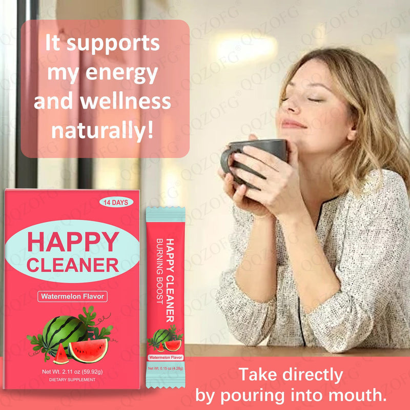 Happy Cleaner Electrolyte Drink (Watermelon flavor) | Electrolyte Drink for Hydration, Energy, and Mineral Replenishment