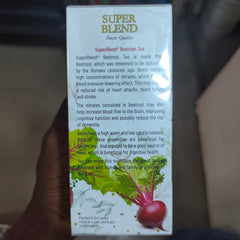 SuperBlend Beetroot Tea (20 teabags) | Herbal Tea for Heart Health, Blood Sugar, and Athletic Performance