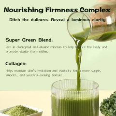 FITGUM Organic Barley Tea Powder with Glutathione and Collagen